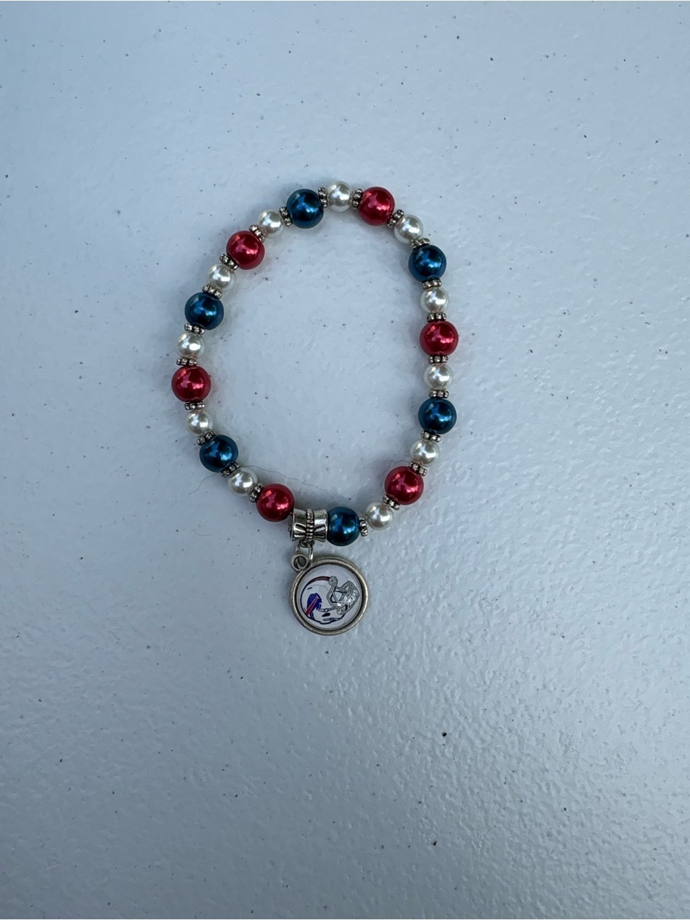 Buffalo Bills Bracelet - Red, Blue & Silver